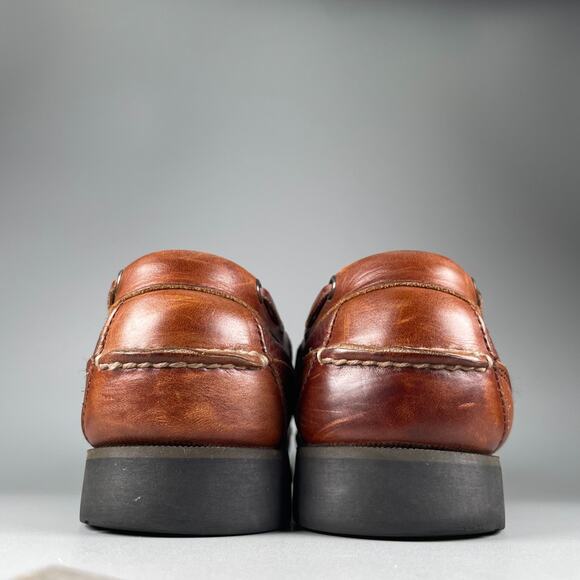 G.H. Bass Henry Men\'s 10.5 W Brown Leather Casual Slip On Tassel Kiltie Loafers main image 7